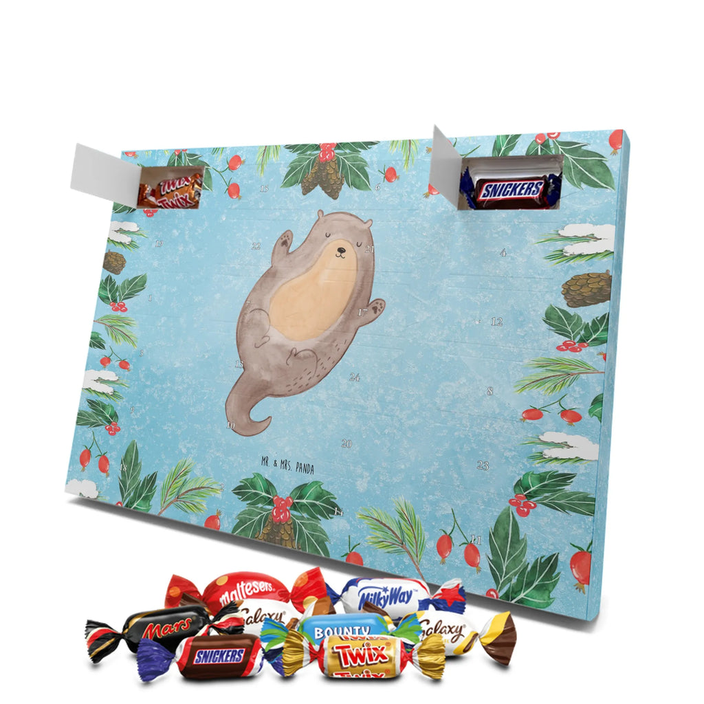Chocolate advent calendar otter Embrace mammal, predator, gifts for people in love, gift ideas for animal lovers, animal, aquatic animal, marten, otter gifts, water mammal, water, water animal, sea otter, animal lover, European otter, baby otter, Otter Sea Otter Lake Otter
