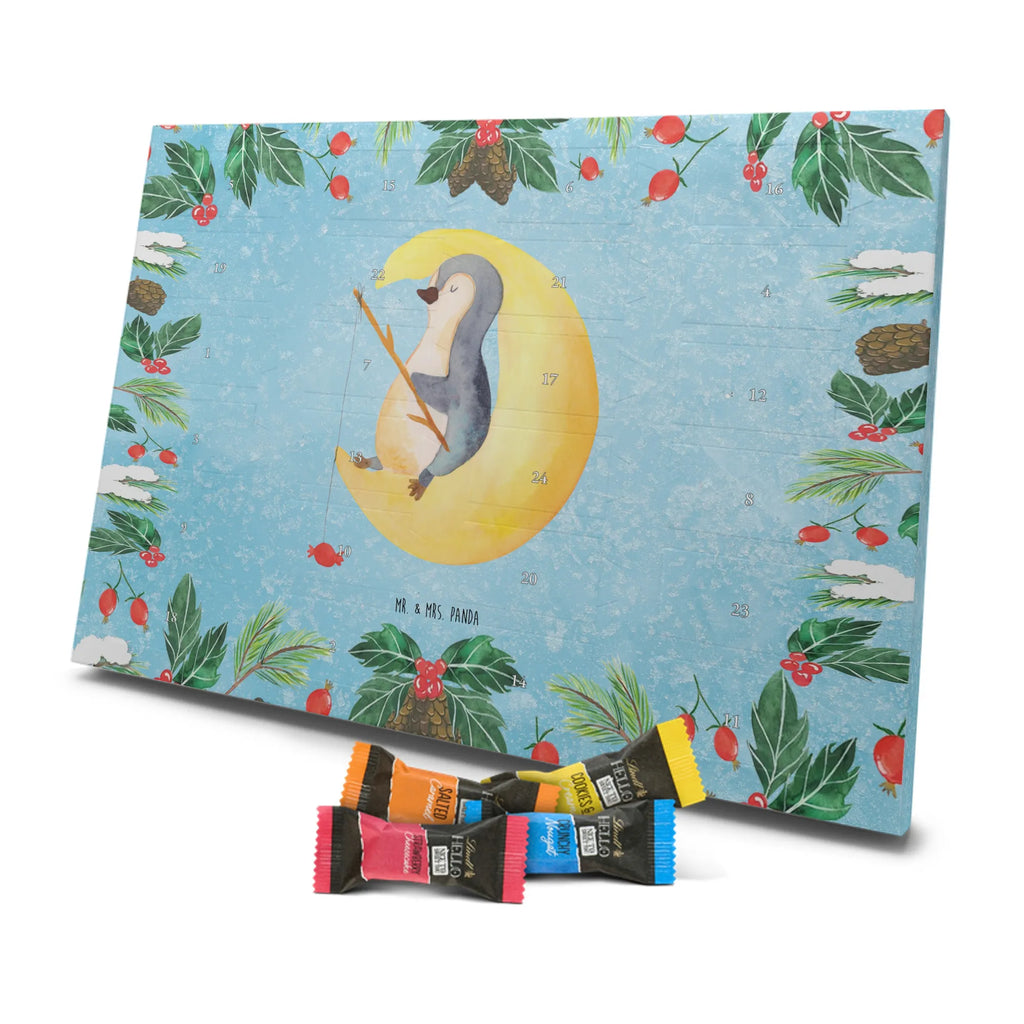 Chocolate advent calendar Penguin moon North Pole, Penguins, bedroom, night's rest, falling asleep, insomnia, guest room, sleep, penguins, saying