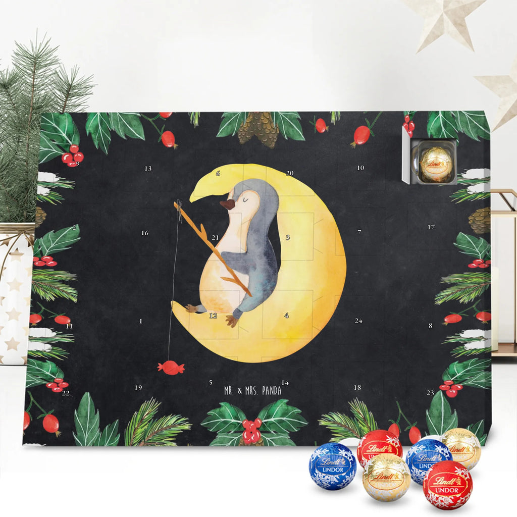 Chocolate advent calendar Penguin moon North Pole, Penguins, bedroom, night's rest, falling asleep, insomnia, guest room, sleep, penguins, saying