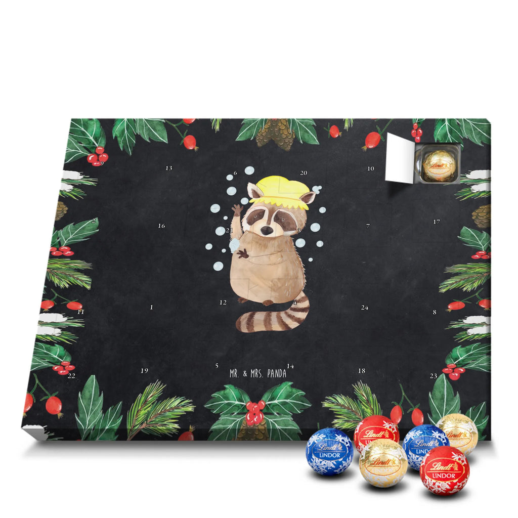Chocolate advent calendar Raccoon gift ideas, gifts, small animals, good mood, cute, funny sayings, cute animal motives, hand drawn, special gifts, card, animal lover, raccoon, soap bubbles, wash, daydreaming
