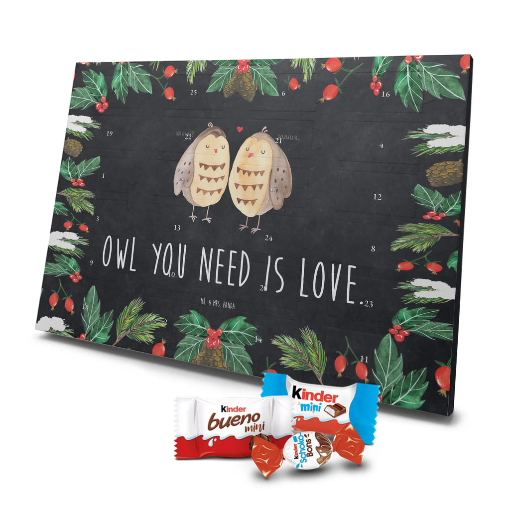 Chocolate advent calendar owls Love illustrated, nocturnal, romantic gift, gift ideas, birthday present, forest animal, bird, owl decor, Girlfriend gift, Pun funny, Owl decoration, Love saying, Wedding saying, Friend