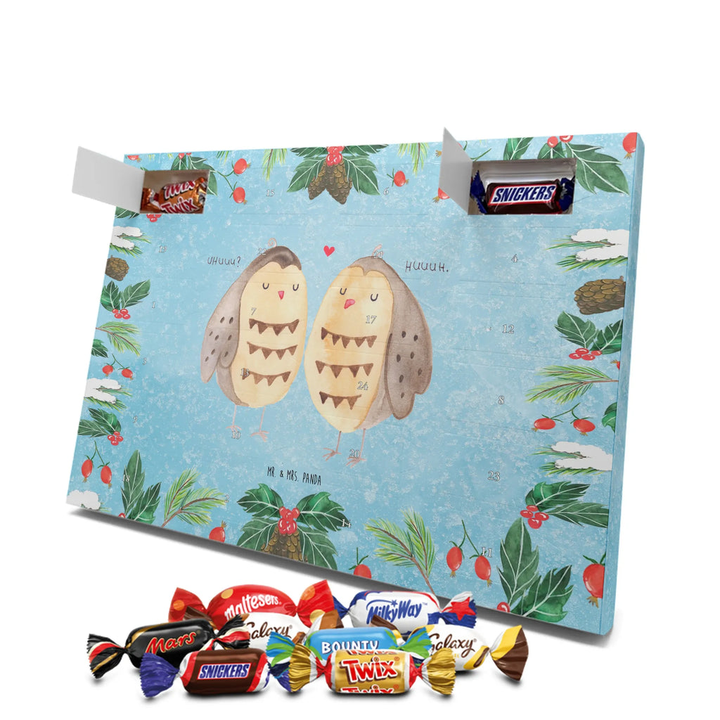 Chocolate advent calendar owls Love illustrated, nocturnal, romantic gift, gift ideas, birthday present, forest animal, bird, owl decor, Girlfriend gift, Pun funny, Owl decoration, Love saying, Wedding saying, Friend