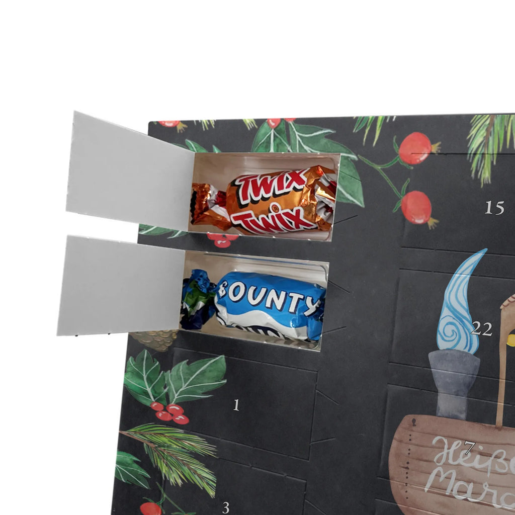 Chocolate advent calendar hedgehog Chestnuts Christmas time, snow