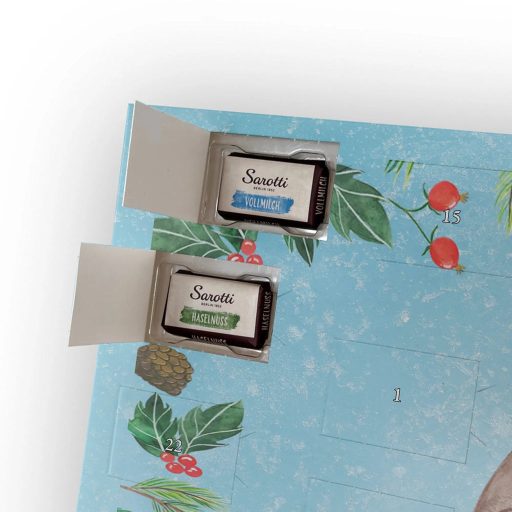 Chocolate advent calendar otter Embrace mammal, predator, gifts for people in love, gift ideas for animal lovers, animal, aquatic animal, marten, otter gifts, water mammal, water, water animal, sea otter, animal lover, European otter, baby otter, Otter Sea Otter Lake Otter