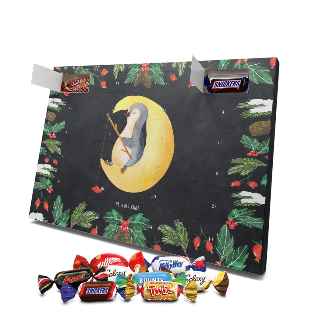 Chocolate advent calendar Penguin moon North Pole, Penguins, bedroom, night's rest, falling asleep, insomnia, guest room, sleep, penguins, saying