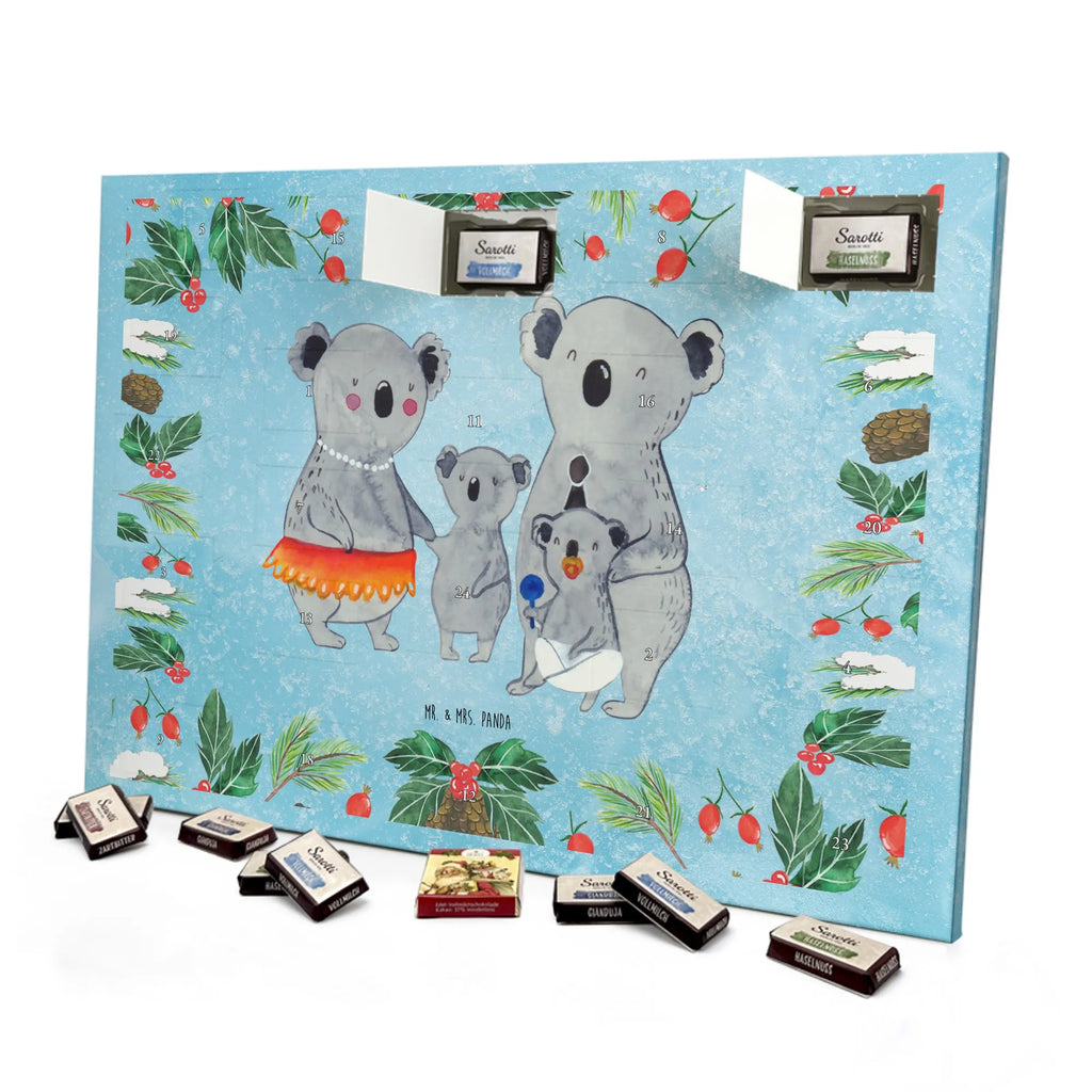 Chocolate advent calendar Koala Family Father's Day, Mother's Day, children, siblings, family life