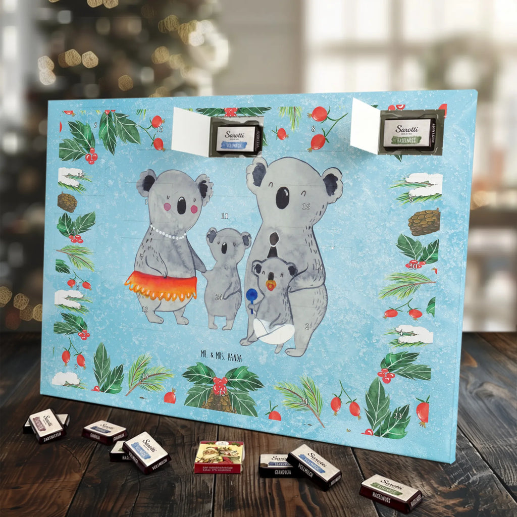 Chocolate advent calendar Koala Family Father's Day, Mother's Day, children, siblings, family life