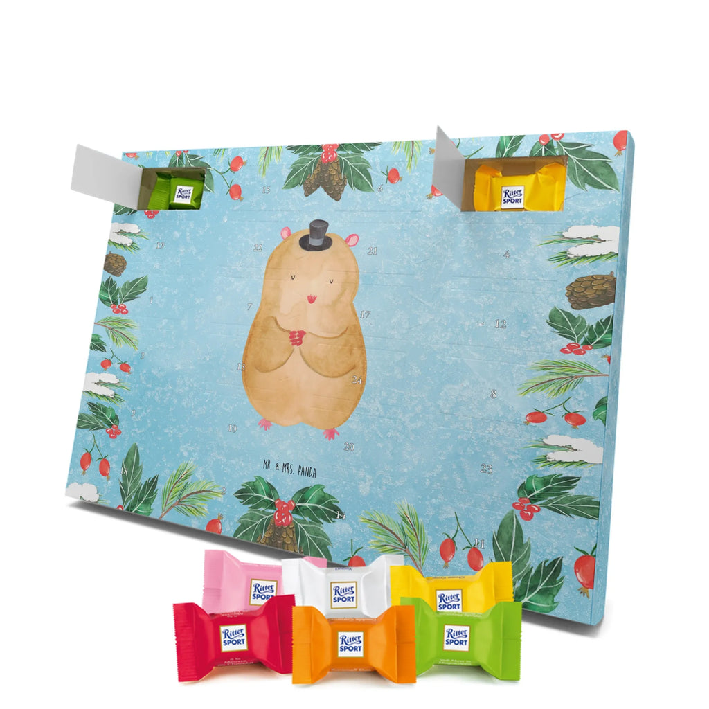 Chocolate advent calendar hamster cap gift ideas, gifts, small animals, good mood, cute, funny sayings, cute animal motives, hand drawn, special gifts, card, animal lover, top hat, dwarf hamster, magician, wizard, hat
