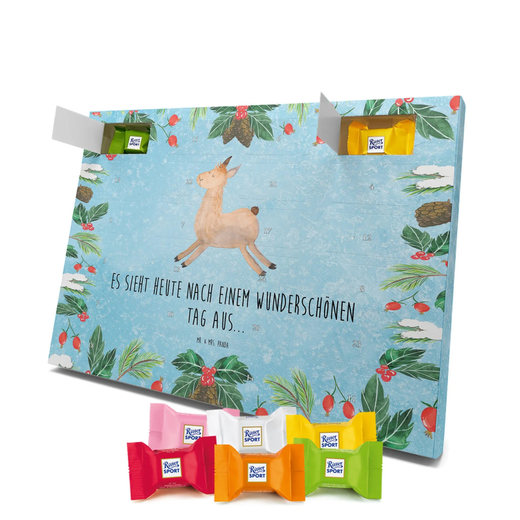 Chocolate advent calendar lama Jump Llama, alpaca, trendy animal, favourite day, graduation, luck, heartache, new start, good morning, llamas, exam, girlfriend