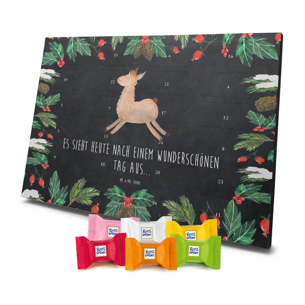 Chocolate advent calendar lama Jump Llama, alpaca, trendy animal, favourite day, graduation, luck, heartache, new start, good morning, llamas, exam, girlfriend
