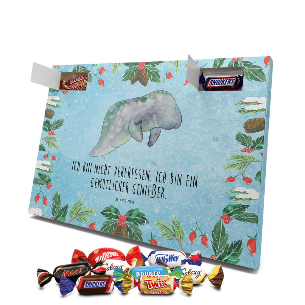Chocolate advent calendar manatee Relax manatee, vacation, aquatic animals, deep sea, underwater animals, seafood fans, underwater world, seafood posters, seafood decoration, whale, reef, water world, lobster, sea urchin, gift ideas, shrimp, narwhal, corals, gifts for seafood lovers, platypus, crocodile, shells, Seafood, ocean, food, diet mania, sweets, diet, manatees, sugar, losing weight