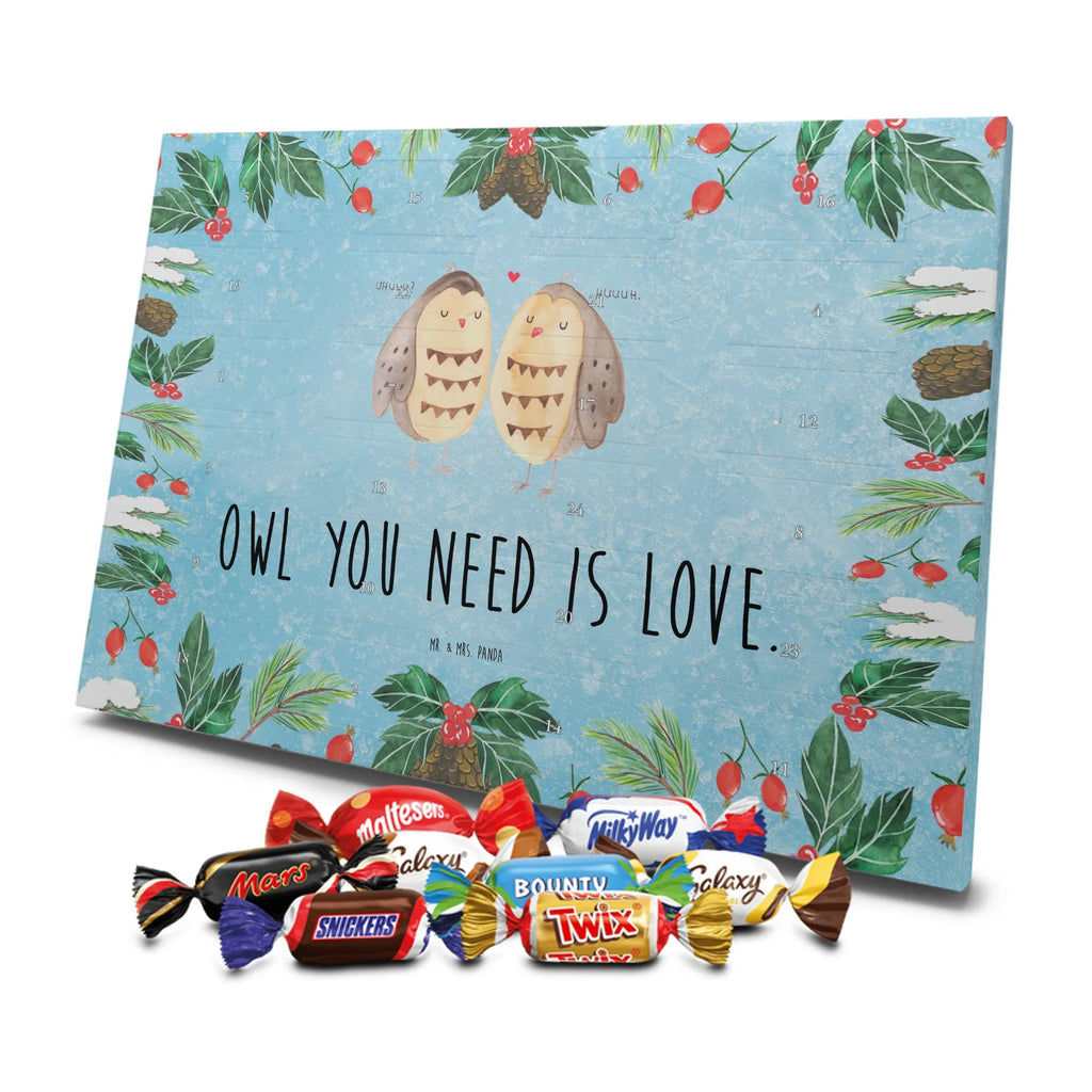 Chocolate advent calendar owls Love illustrated, nocturnal, romantic gift, gift ideas, birthday present, forest animal, bird, owl decor, Girlfriend gift, Pun funny, Owl decoration, Love saying, Wedding saying, Friend
