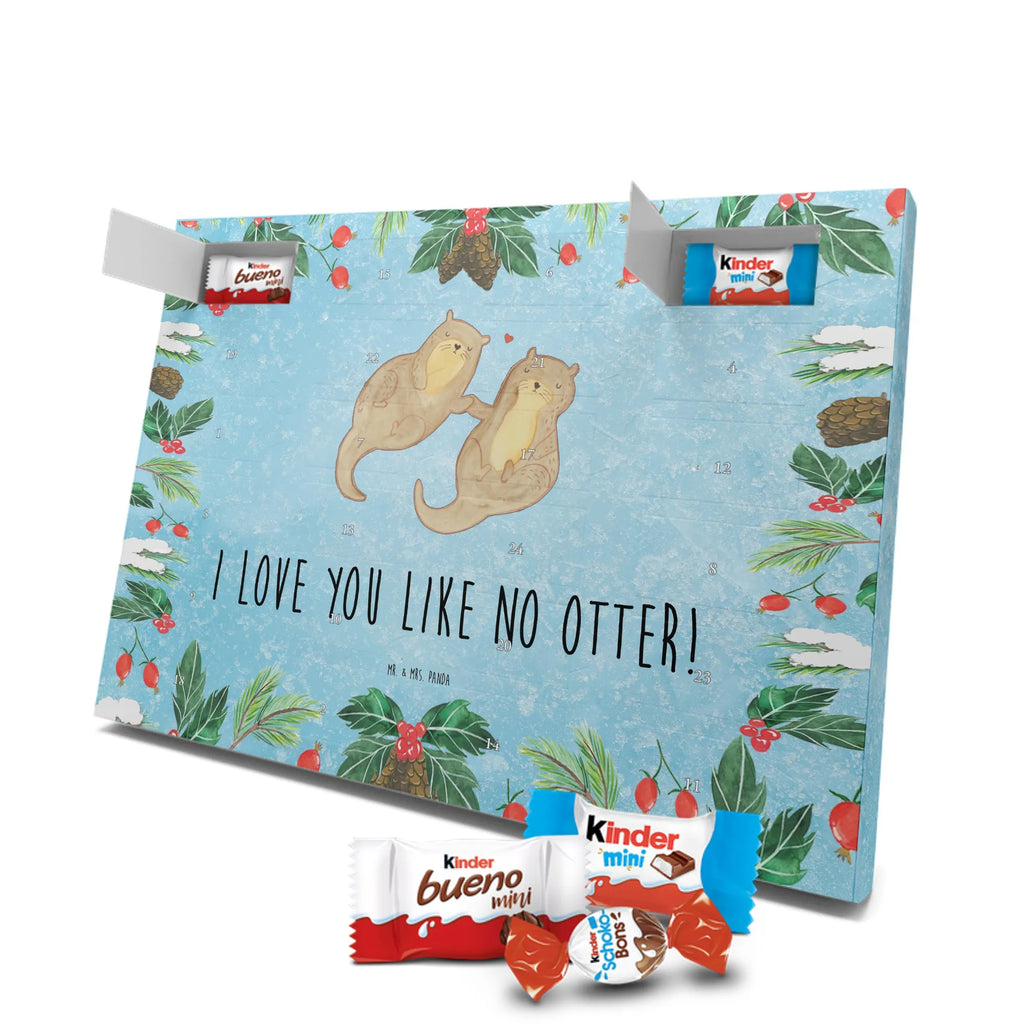 Chocolate advent calendar otter holding hands mammal, predator, gifts for people in love, gift ideas for animal lovers, animal, aquatic animal, marten, otter gifts, water mammal, water, water animal, sea otter, animal lover, European otter, baby otter, Otter Sea Otter Lake Otter