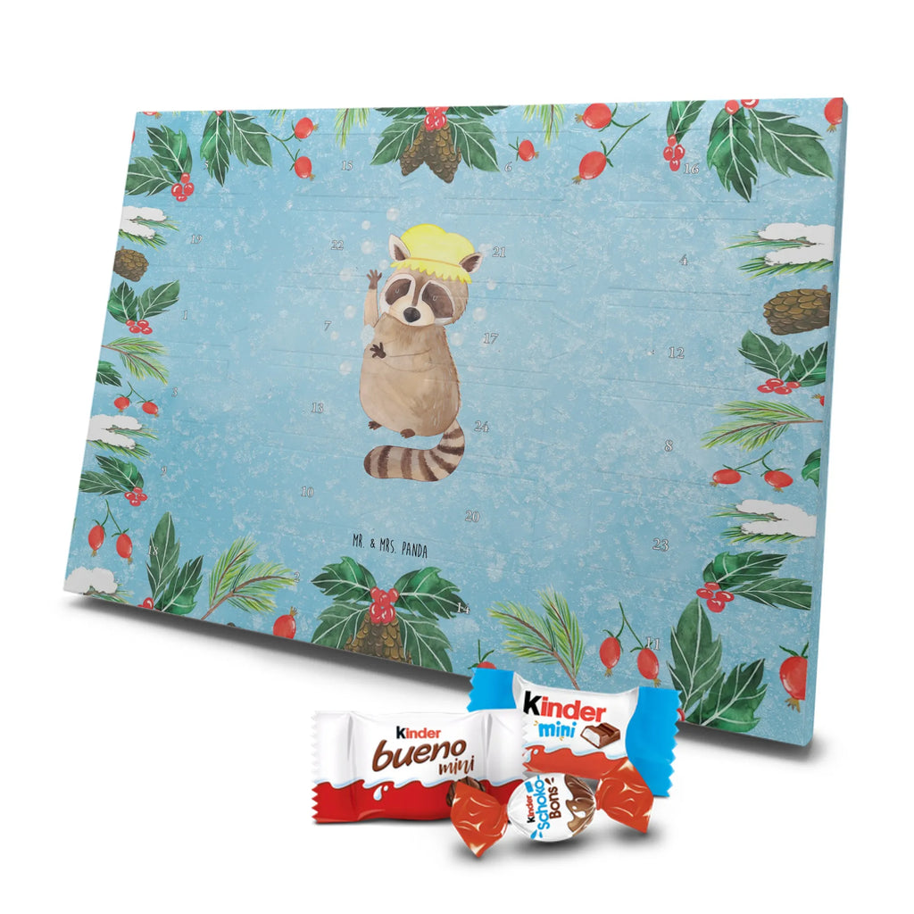 Chocolate advent calendar Raccoon gift ideas, gifts, small animals, good mood, cute, funny sayings, cute animal motives, hand drawn, special gifts, card, animal lover, raccoon, soap bubbles, wash, daydreaming
