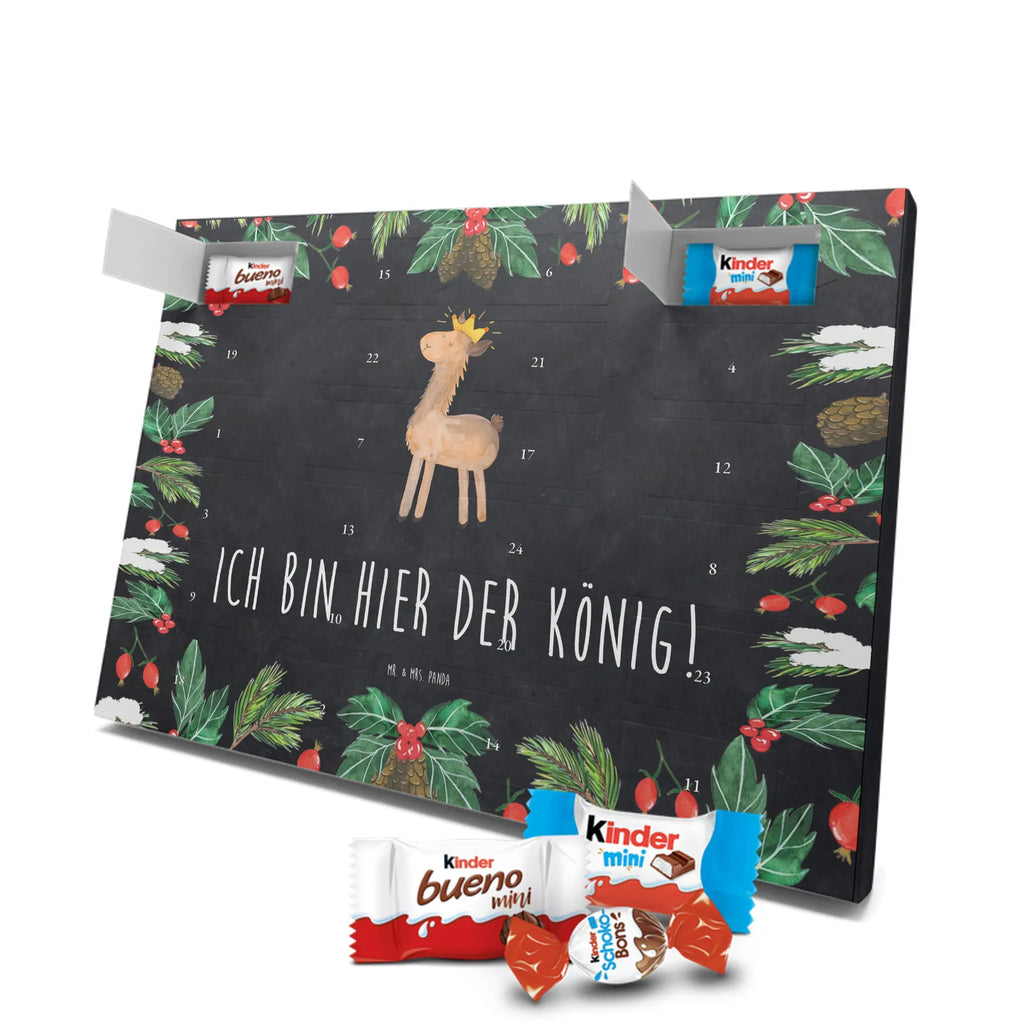 Chocolate advent calendar lama king Llama, alpaca, trendy animal, office colleague, mum, colleague, king, girlfriend, supervisor, high school graduation