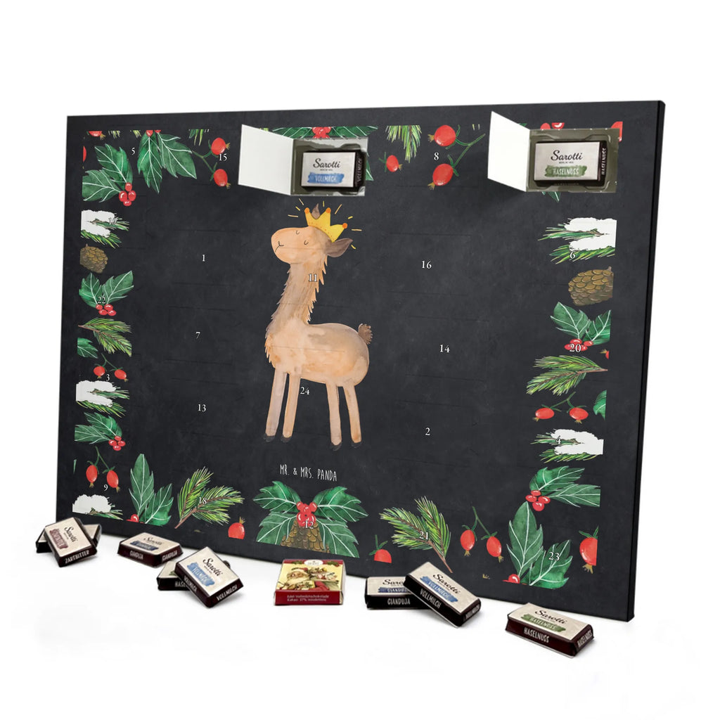 Chocolate advent calendar lama king Llama, alpaca, trendy animal, office colleague, mum, colleague, king, girlfriend, supervisor, high school graduation