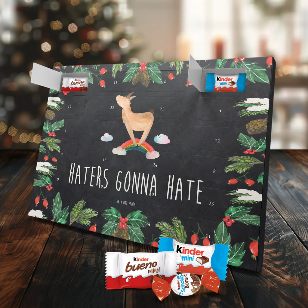 Chocolate advent calendar lama rainbow Llama, alpaca, trendy animal, Freedom, Cloud country, Outsider, School, Rainbow, Self-employed