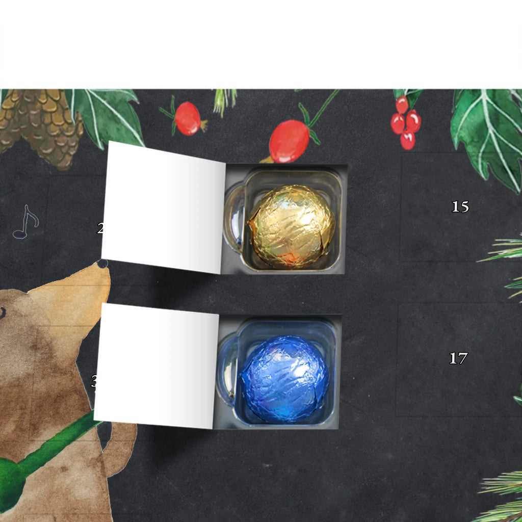 Chocolate advent calendar bear guitar teddy bear, cuddly toy