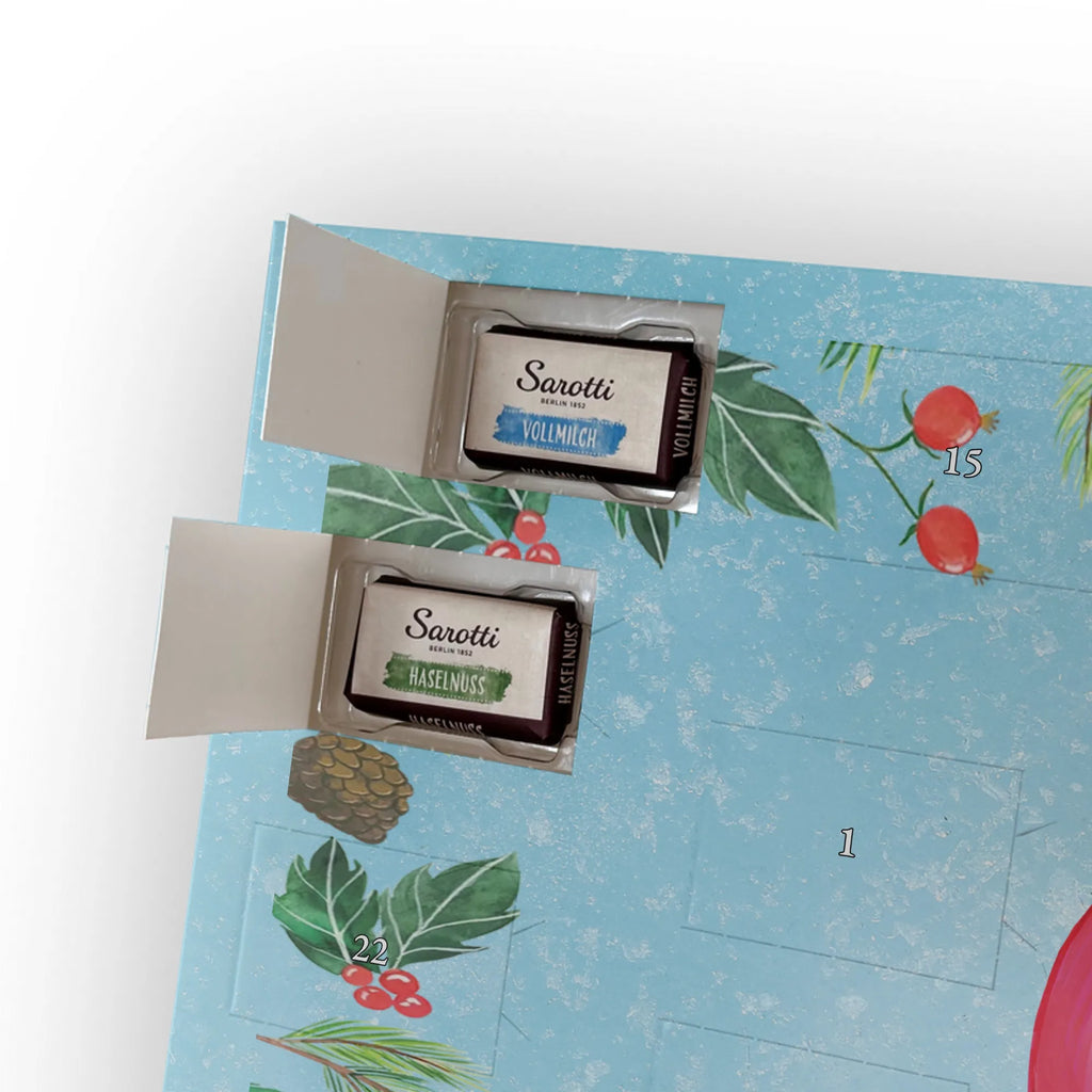 Chocolate advent calendar flamingo Proud gifts, gift idea, small gifts, pink gifts, adults, pink bird, children, bird of paradise, Caribbean feeling, funny sayings, girls gifts, unusual gifts in pink, flamingo fans, red, gift pink, flamingo decoration, vacation, joy, self-acceptance, best friend, friend, daughter, self-love, proud