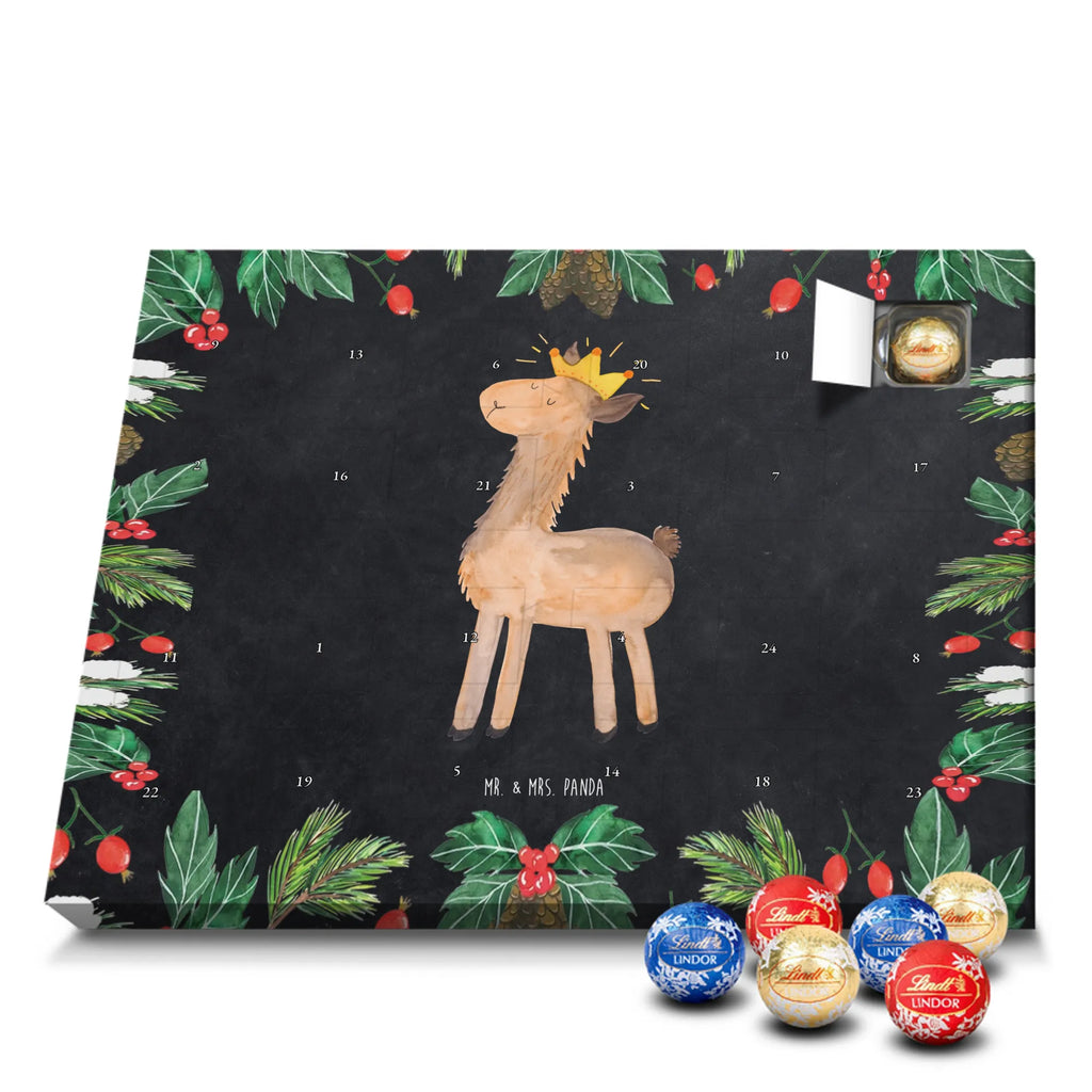 Chocolate advent calendar lama king Llama, alpaca, trendy animal, office colleague, mum, colleague, king, girlfriend, supervisor, high school graduation