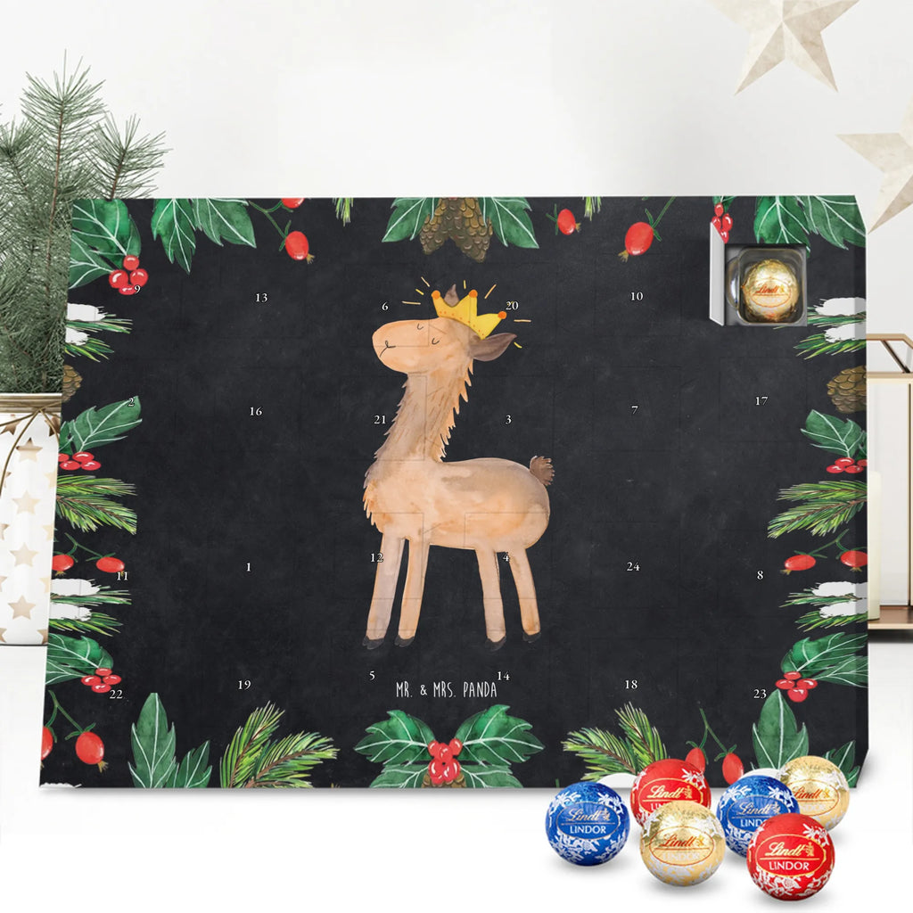 Chocolate advent calendar lama king Llama, alpaca, trendy animal, office colleague, mum, colleague, king, girlfriend, supervisor, high school graduation