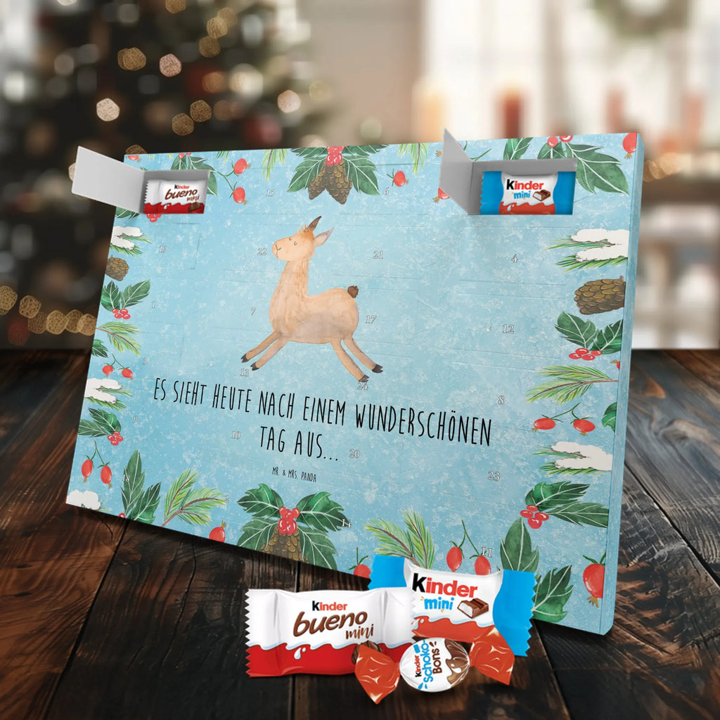 Chocolate advent calendar lama Jump Llama, alpaca, trendy animal, favourite day, graduation, luck, heartache, new start, good morning, llamas, exam, girlfriend