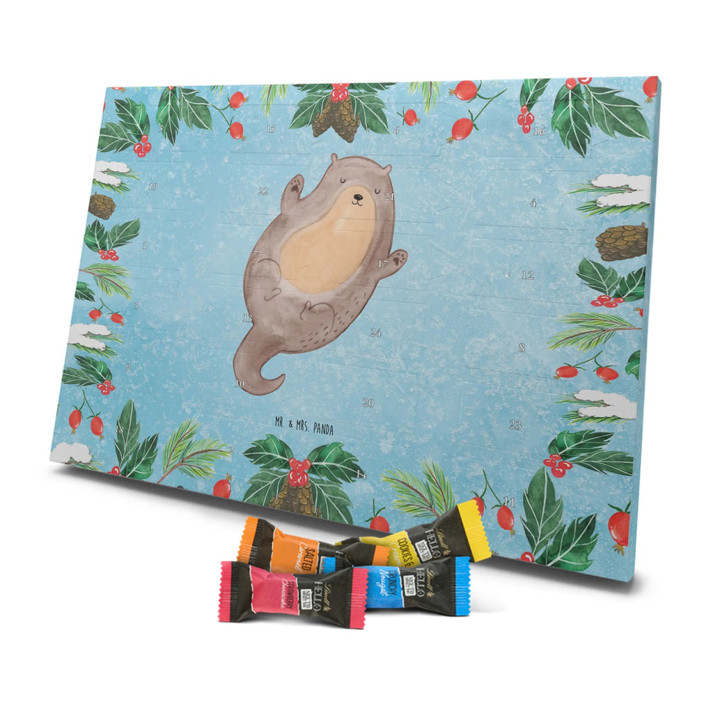 Chocolate advent calendar otter Embrace mammal, predator, gifts for people in love, gift ideas for animal lovers, animal, aquatic animal, marten, otter gifts, water mammal, water, water animal, sea otter, animal lover, European otter, baby otter, Otter Sea Otter Lake Otter