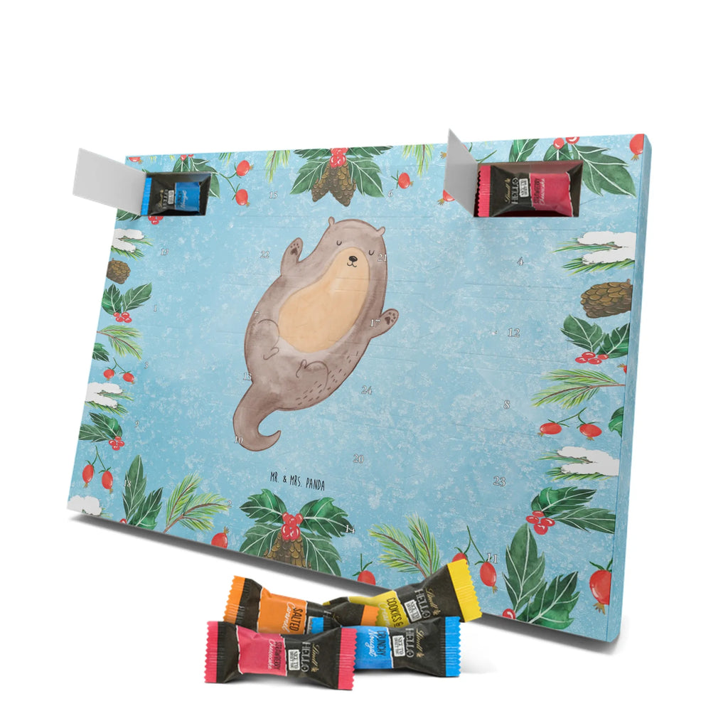 Chocolate advent calendar otter Embrace mammal, predator, gifts for people in love, gift ideas for animal lovers, animal, aquatic animal, marten, otter gifts, water mammal, water, water animal, sea otter, animal lover, European otter, baby otter, Otter Sea Otter Lake Otter