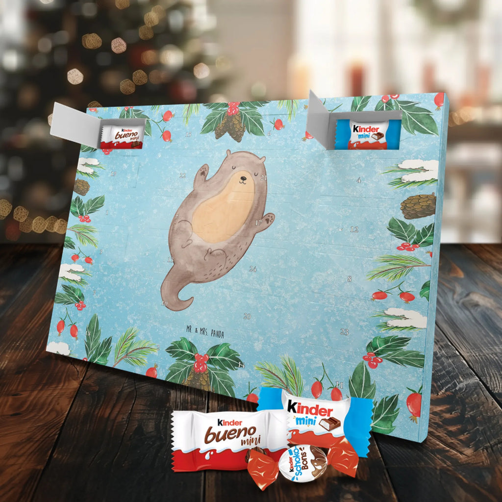 Chocolate advent calendar otter Embrace mammal, predator, gifts for people in love, gift ideas for animal lovers, animal, aquatic animal, marten, otter gifts, water mammal, water, water animal, sea otter, animal lover, European otter, baby otter, Otter Sea Otter Lake Otter