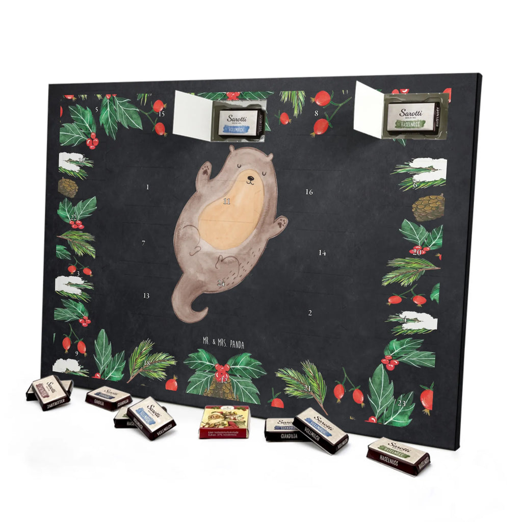 Chocolate advent calendar otter Embrace mammal, predator, gifts for people in love, gift ideas for animal lovers, animal, aquatic animal, marten, otter gifts, water mammal, water, water animal, sea otter, animal lover, European otter, baby otter, Otter Sea Otter Lake Otter