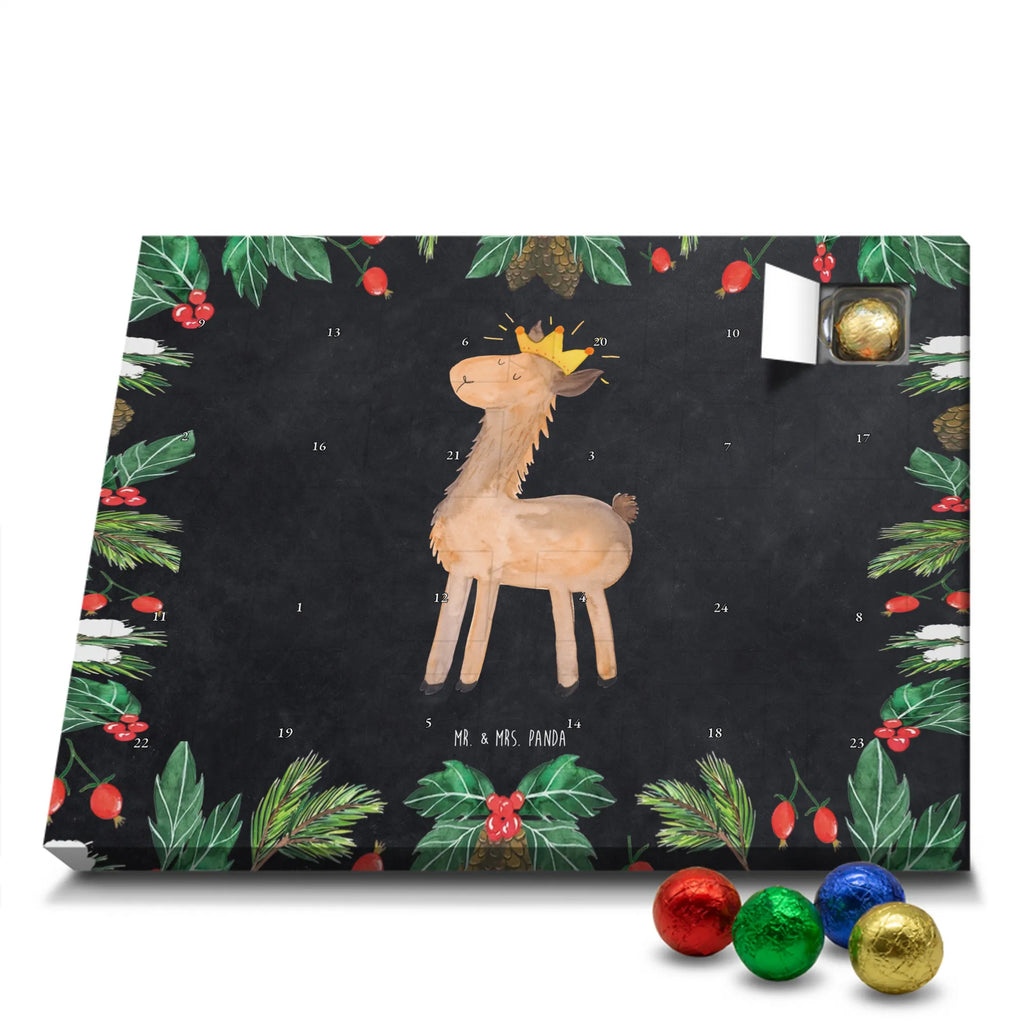 Chocolate advent calendar lama king Llama, alpaca, trendy animal, office colleague, mum, colleague, king, girlfriend, supervisor, high school graduation