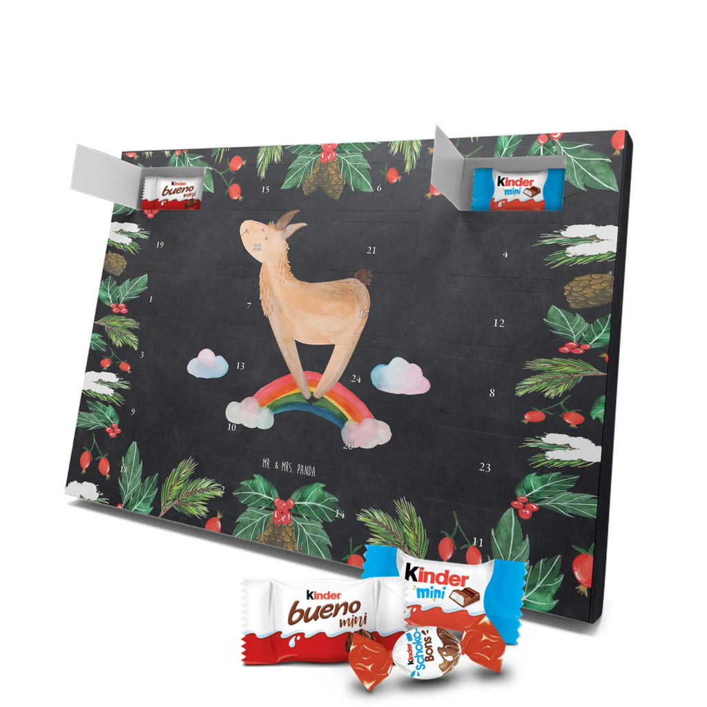 Chocolate advent calendar lama rainbow Llama, alpaca, trendy animal, Freedom, Cloud country, Outsider, School, Rainbow, Self-employed