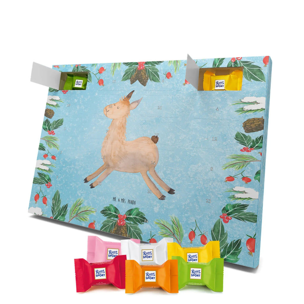 Chocolate advent calendar lama Jump Llama, alpaca, trendy animal, favourite day, graduation, luck, heartache, new start, good morning, llamas, exam, girlfriend