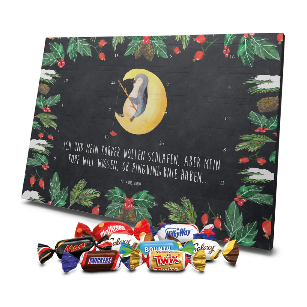Chocolate advent calendar Penguin moon North Pole, Penguins, bedroom, night's rest, falling asleep, insomnia, guest room, sleep, penguins, saying