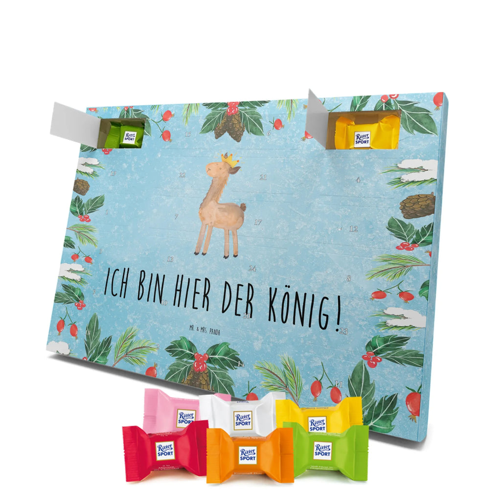 Chocolate advent calendar lama king Llama, alpaca, trendy animal, office colleague, mum, colleague, king, girlfriend, supervisor, high school graduation