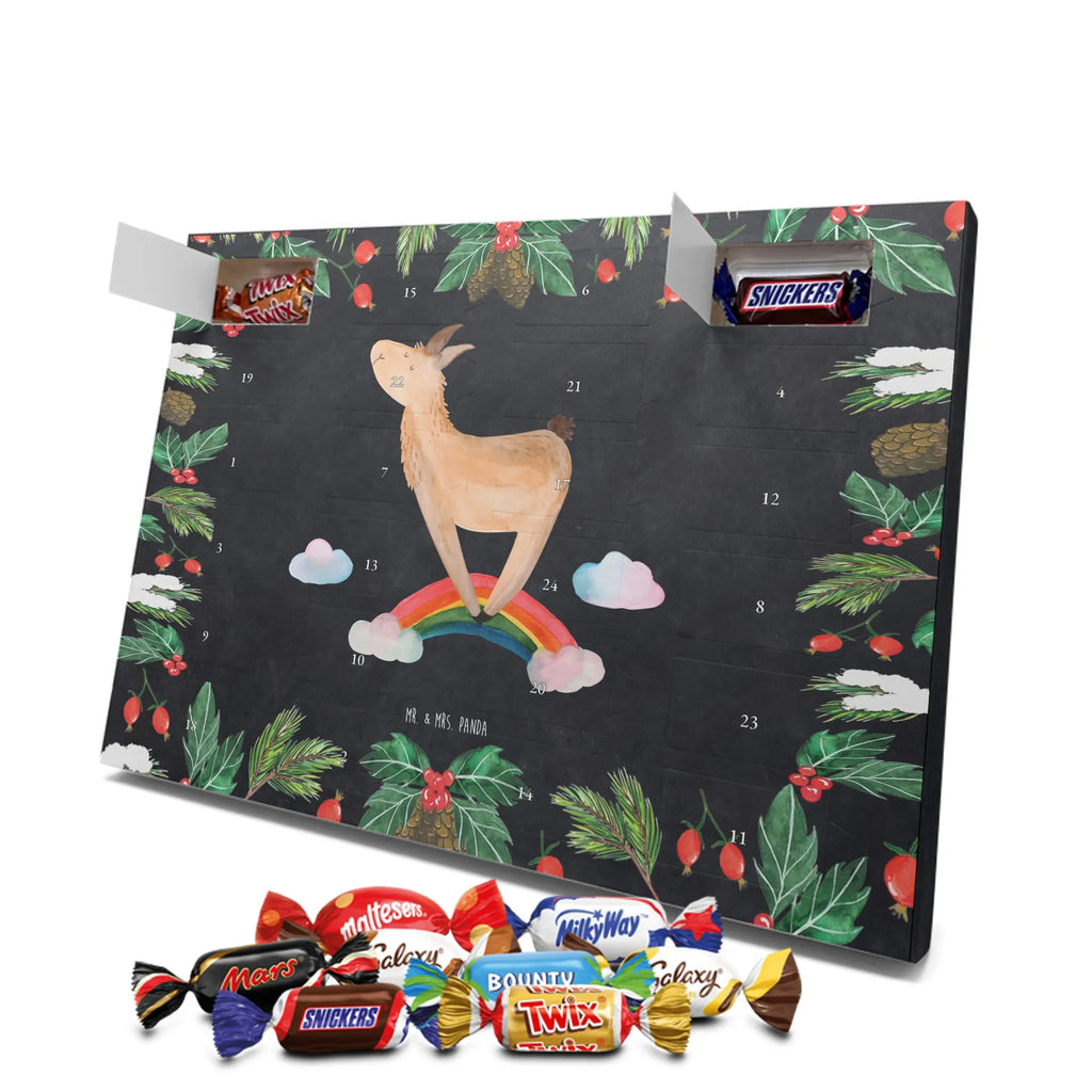 Chocolate advent calendar lama rainbow Llama, alpaca, trendy animal, Freedom, Cloud country, Outsider, School, Rainbow, Self-employed