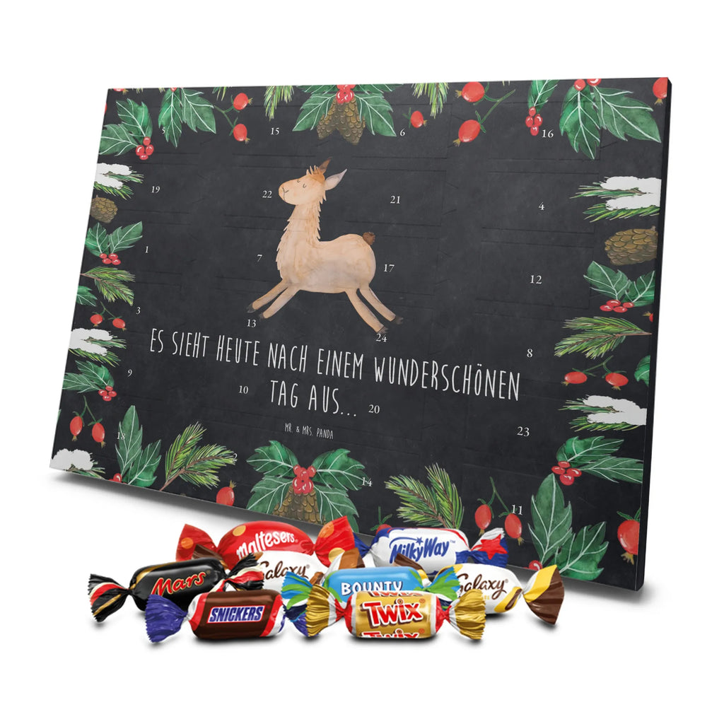 Chocolate advent calendar lama Jump Llama, alpaca, trendy animal, favourite day, graduation, luck, heartache, new start, good morning, llamas, exam, girlfriend