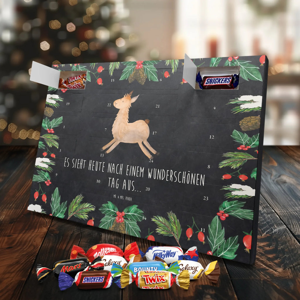 Chocolate advent calendar lama Jump Llama, alpaca, trendy animal, favourite day, graduation, luck, heartache, new start, good morning, llamas, exam, girlfriend