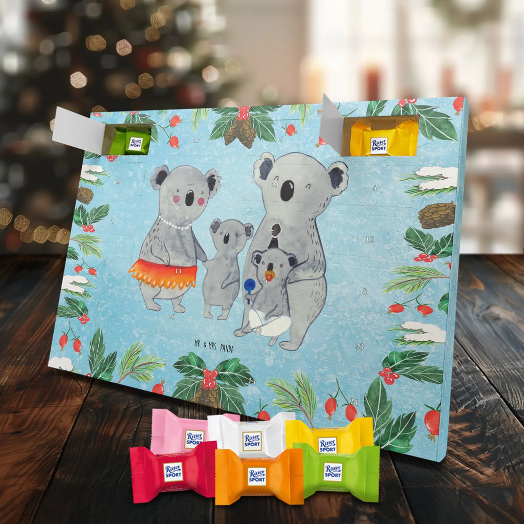 Chocolate advent calendar Koala Family Father's Day, Mother's Day, children, siblings, family life