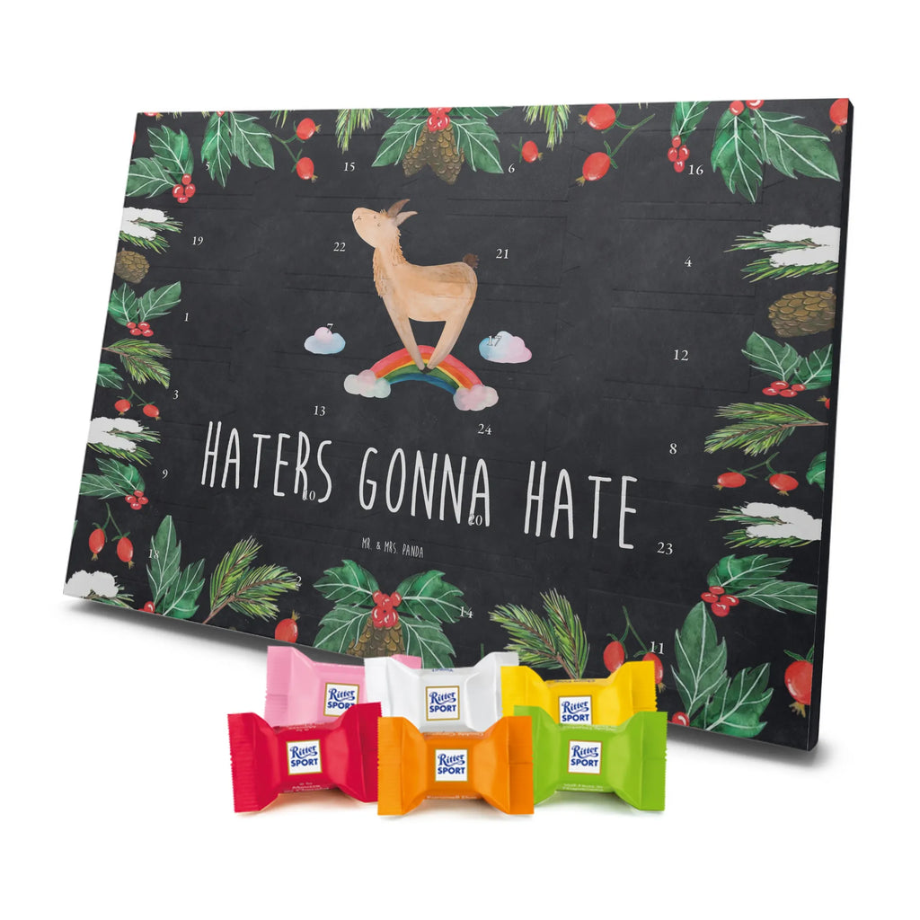 Chocolate advent calendar lama rainbow Llama, alpaca, trendy animal, Freedom, Cloud country, Outsider, School, Rainbow, Self-employed