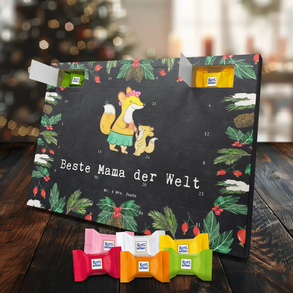 Chocolate advent calendar Fox best mom in the world gift, birthday, gift idea, birthday present, giving, thank you, for, make you happy, gift tip, Best Mom, Mother&#39;s Day, Best, Daughter, Son, Thank You, Mother, Super Mom