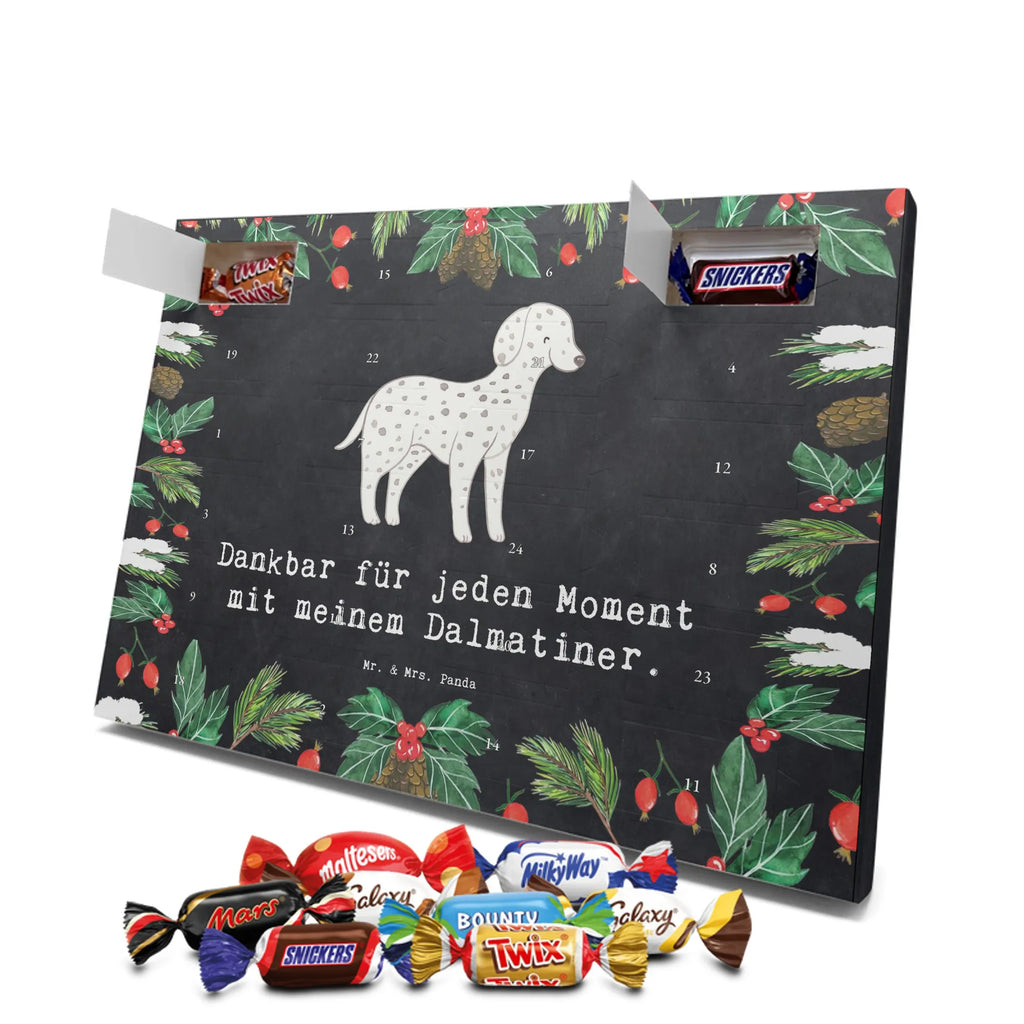 Chocolate advent calendar Dalmatian moment puppy, dog owner, purebred dog, dog breed, giving, animal lover, gift