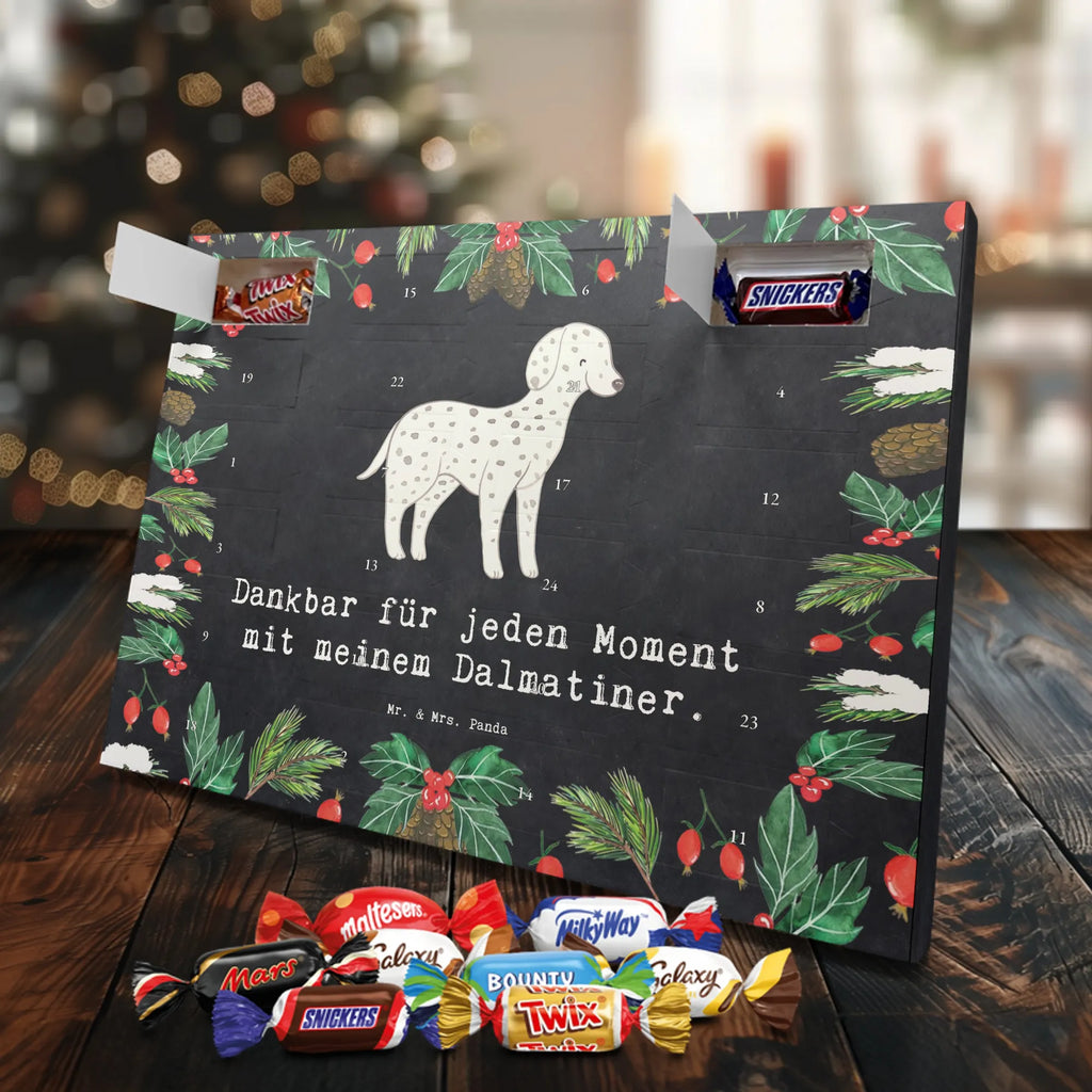 Chocolate advent calendar Dalmatian moment puppy, dog owner, purebred dog, dog breed, giving, animal lover, gift