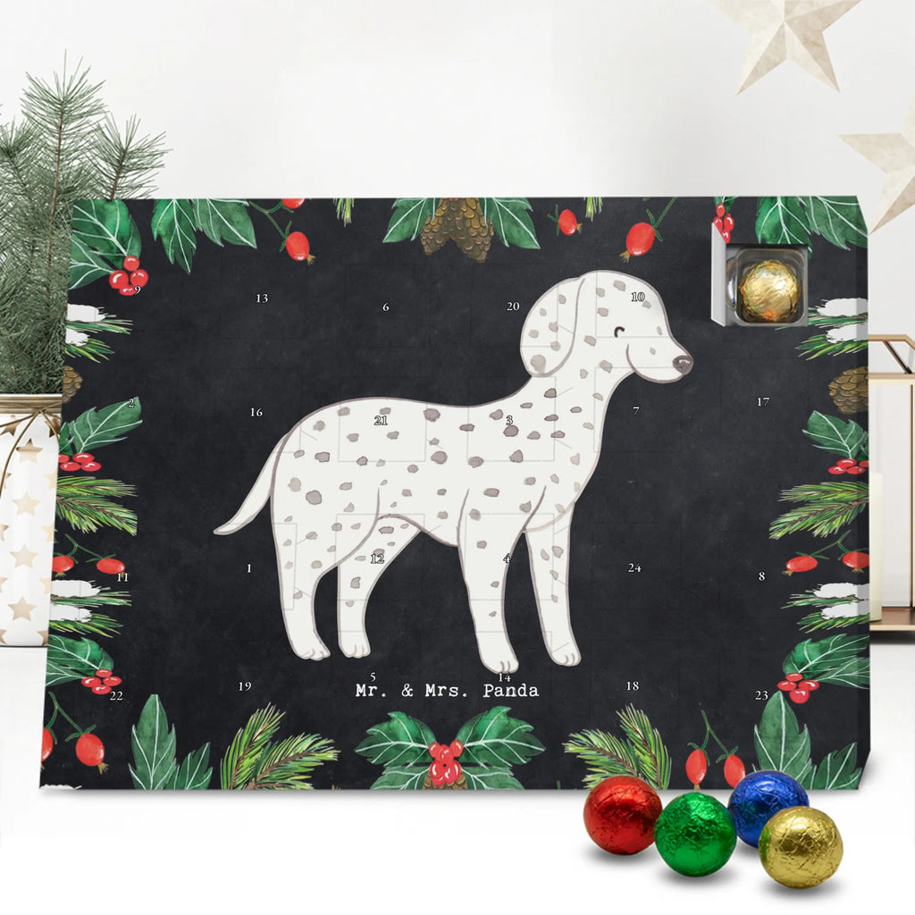 Chocolate advent calendar Dalmatian moment puppy, dog owner, purebred dog, dog breed, giving, animal lover, gift