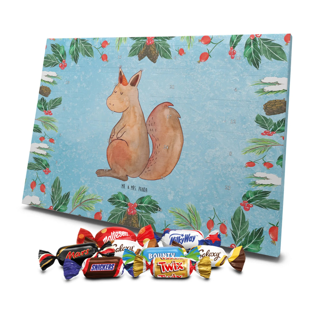 Chocolate advent calendar unicorn Believe squirrel