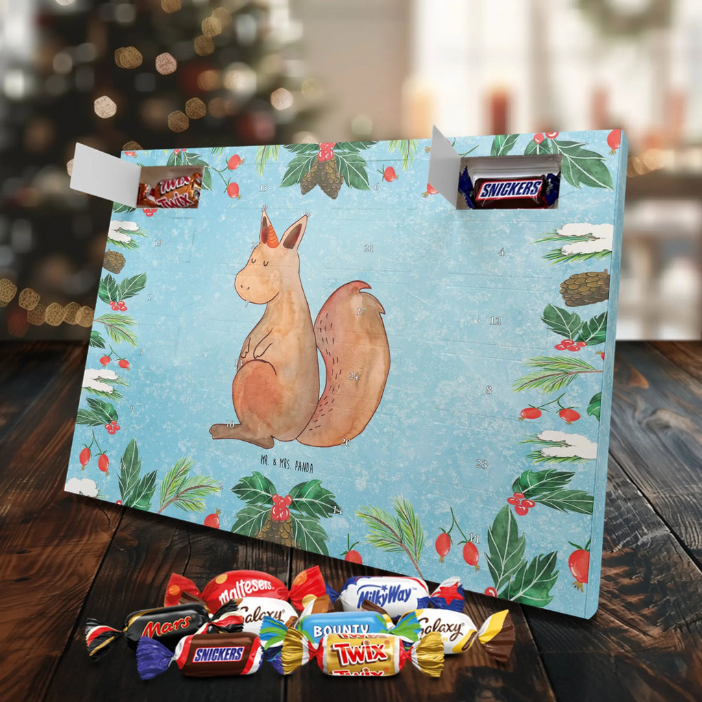 Chocolate advent calendar unicorn Believe squirrel