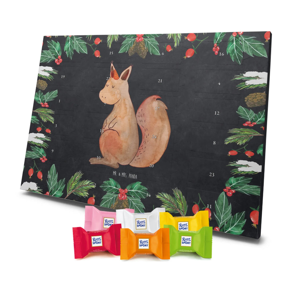 Chocolate advent calendar unicorn Believe squirrel