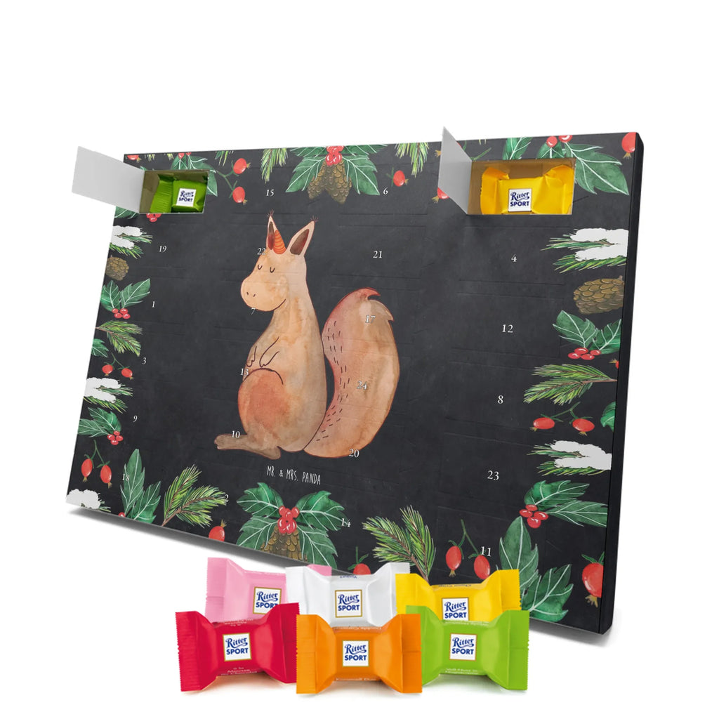 Chocolate advent calendar unicorn Believe squirrel