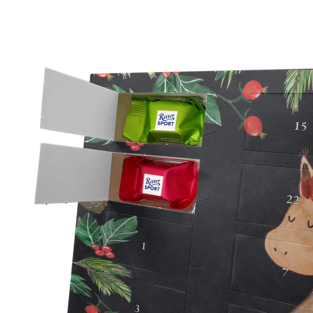 Chocolate advent calendar unicorn Believe squirrel