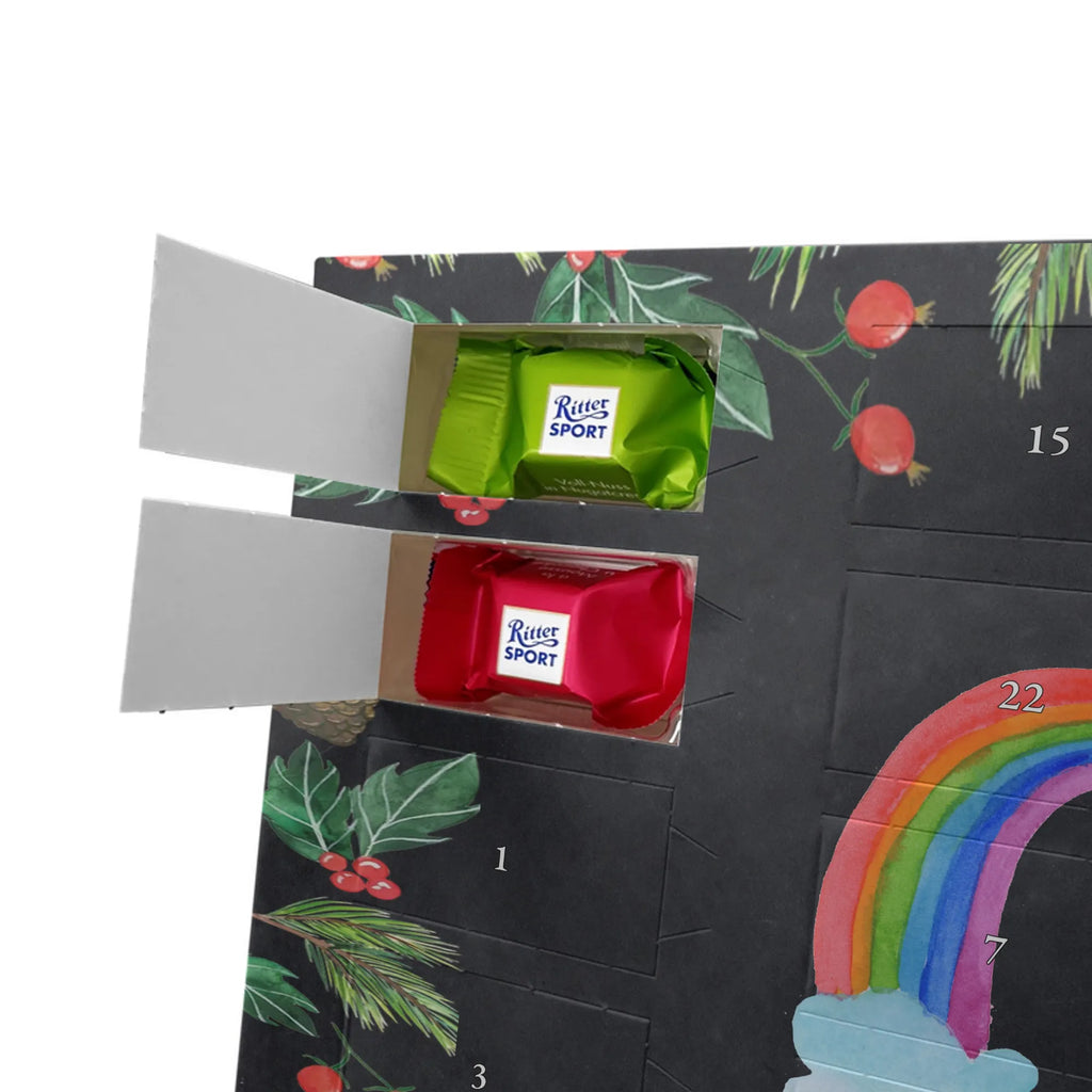 Chocolate advent calendar unicorn Pegasus growing up, pegasus, rainbow, reality, playing, unicorn love, saying fun